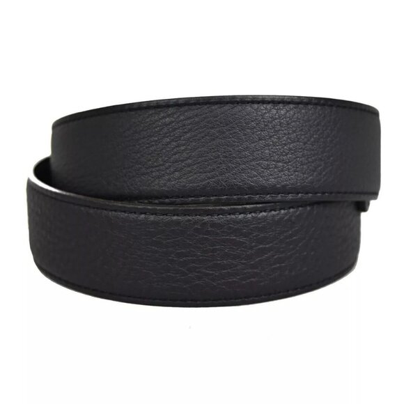 HERMES H Logo Constance Reversible Buckle Belt #75 Leather Navy Blue BK 70RH302 - Picture 11 of 11